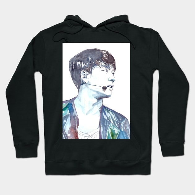 KPOP GOT7 Jackson Wang Watercolour Design Hoodie by NiamhYoungArt